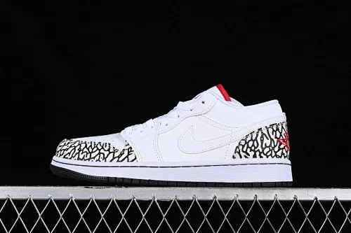 All categories Air Jordan Jordan series basketball shoes Air Jordan 1 Low Z version Air Jordan 1 Low AJ1 Joe 1 white burst pattern low-top cultural casual sneakers 338145-162